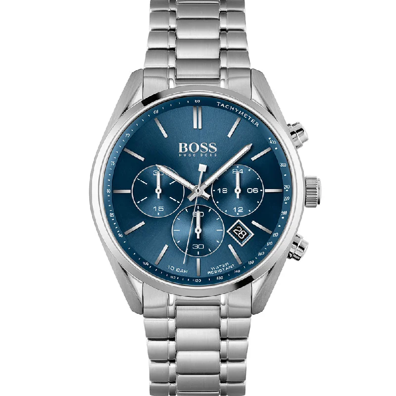 Men's Kinetic Design Digital Watches-Hugo Boss Champion 1513818 Chronograph