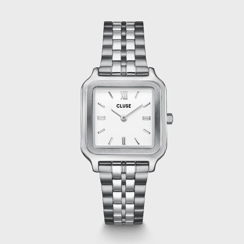 Women's Summer Design Mechanical Watches-Gracieuse Watch Steel, White, Silver Colour