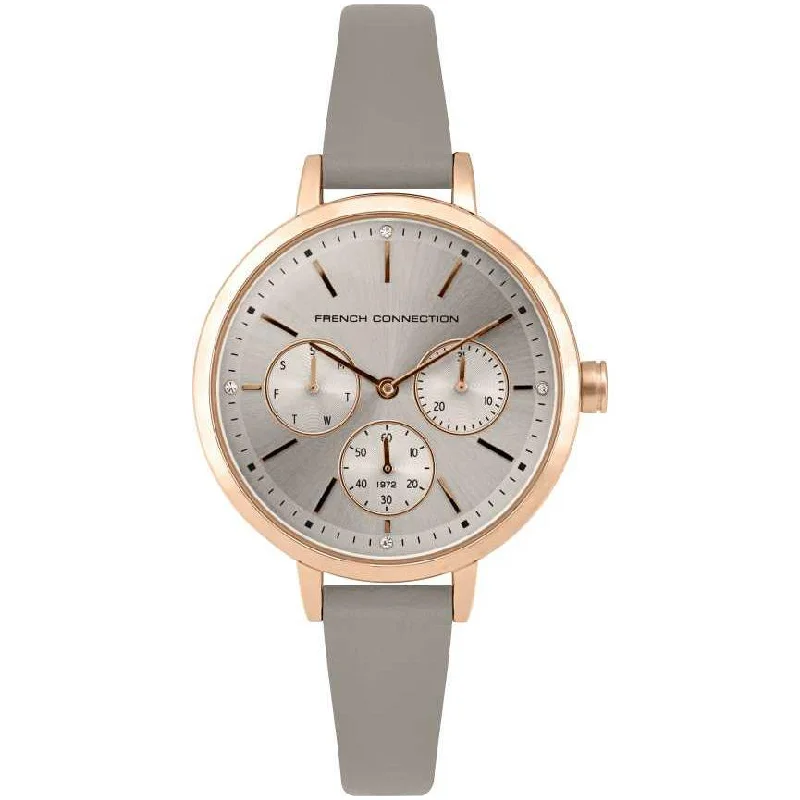 Men's Romantic Dinner Slim Watches-French Connection FC134E Ladies Original Gray Chronograph Watch Men's Romantic Dinner Slim Watches-French Connection FC134E Ladies Original Gray Chronograph Watch