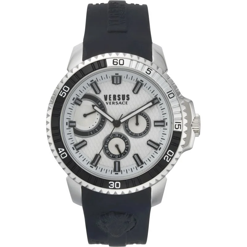 Men's Minimalist Dress Watches-Versus Versace Men's White Watch VSPLO0119