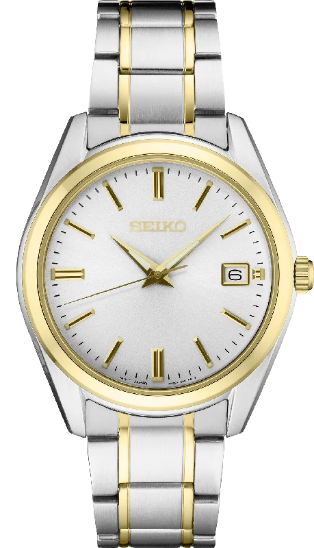Men's Seiko Tonneau Case Watches-SUR312