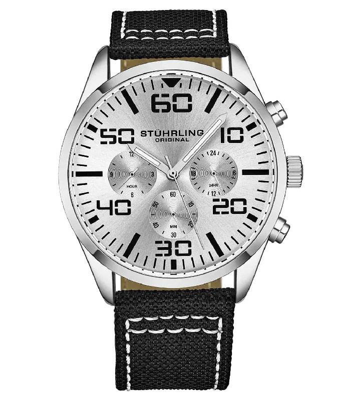 Men's Field Watches Rectangular Case Edition-Sky Navigator Quartz Aviator 42mm