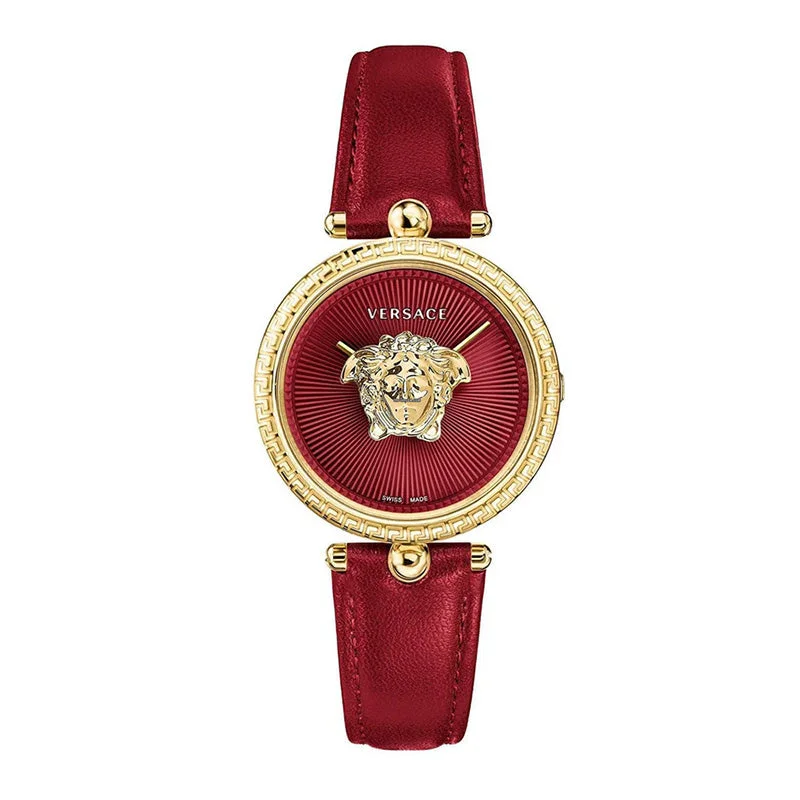 Men's Swiss Watch Analog Edition-Versace Ladies Watch Palazzo Empire 34mm Red Gold VECQ00418