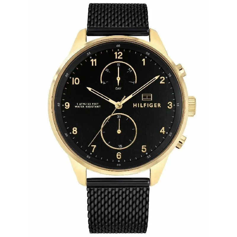 Men's Smart Dress Watches-Tommy Hilfiger 1791580 Men's Black Watch