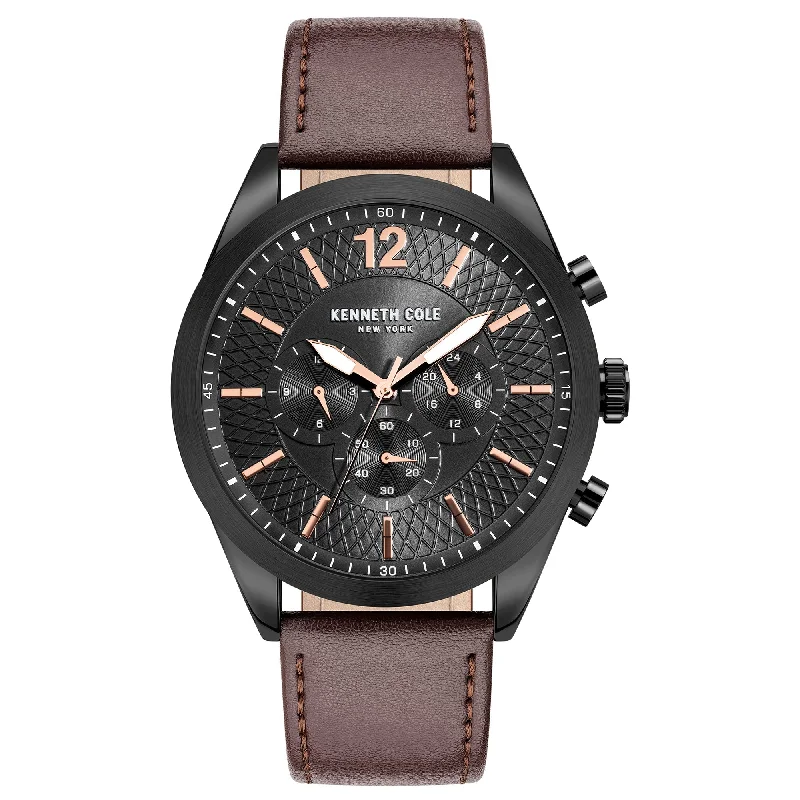 Men's German Made Dress Watches-Kenneth Cole Men's Brown Watch KC51085004