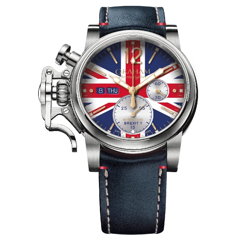 Men's Field Watches Hypoallergenic-Graham Blue Chronofighter Vintage Ltd Watch 2CVAS.U12A Men's Field Watches Hypoallergenic-Graham Blue Chronofighter Vintage Ltd Watch 2CVAS.U12A