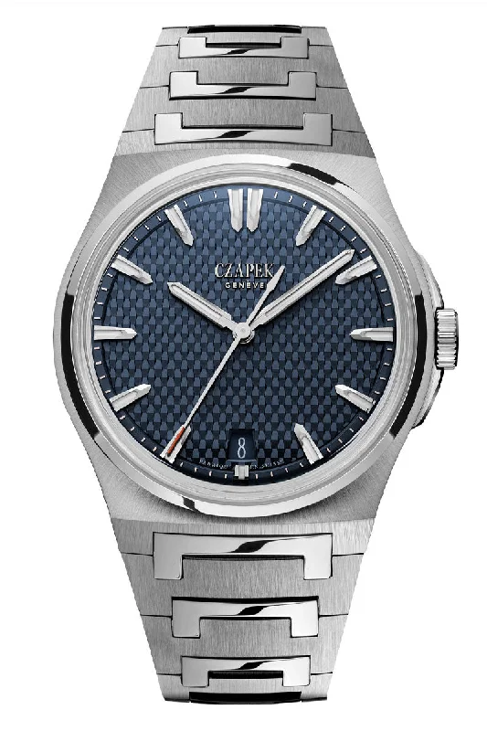 Men's Local Brand Style Dress Watches-Czapek Antarctique Passage de Drake "Deep Blue"