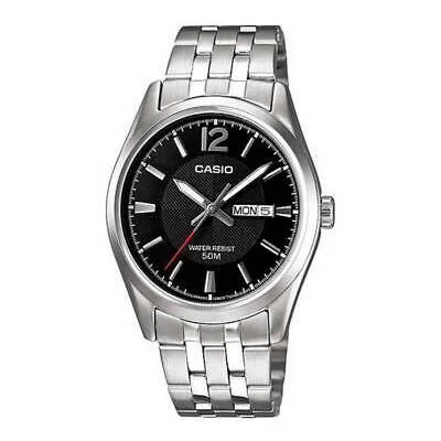Unisex Vintage Design Watches-Casio Core Black Watch MTP-1335D-1AVDF