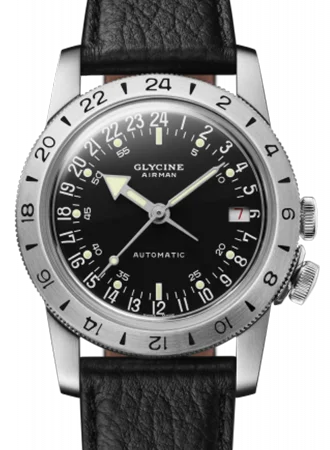 Men's Field Watches Japanese Made Edition-Airman No. 1 Black Purist 36 Ref. GL0371