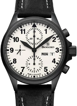 Men's Chronograph Watches with Blue Accents -DC57 Black