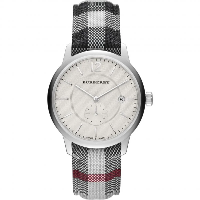 Men's Classic Watch French Made Edition-Burberry BU10002 Men's The Classic Horseferry 40mm Silver Watch Men's Classic Watch French Made Edition-Burberry BU10002 Men's The Classic Horseferry 40mm Silver Watch