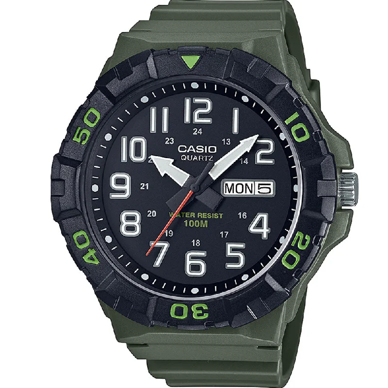 Men's Hand-Wound Design Digital Watches-Casio MRW210H-3A