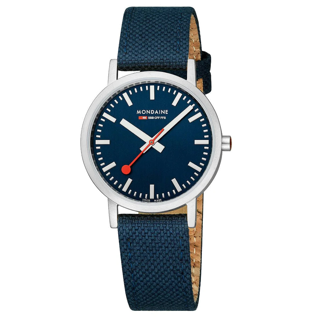 Men's Engagement Style Men's Watches-Mondaine Classic Unisex Blue Watch A660.30314.40SBD Men's Engagement Style Men's Watches-Mondaine Classic Unisex Blue Watch A660.30314.40SBD
