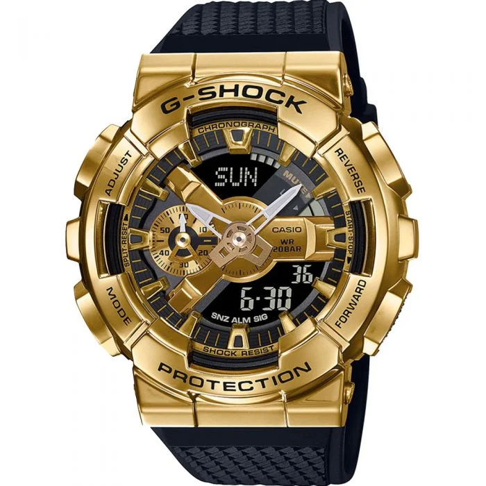 Mens Small Size Style Smart Watches-G-Shock GM110G-1A9 Metal Covered