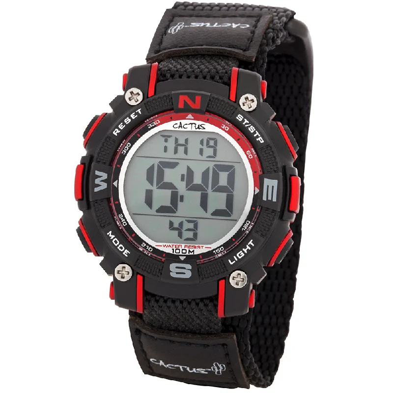 Mens Office Wear Style Smart Watches-Cactus CAC104M01 Multifunctional Digital