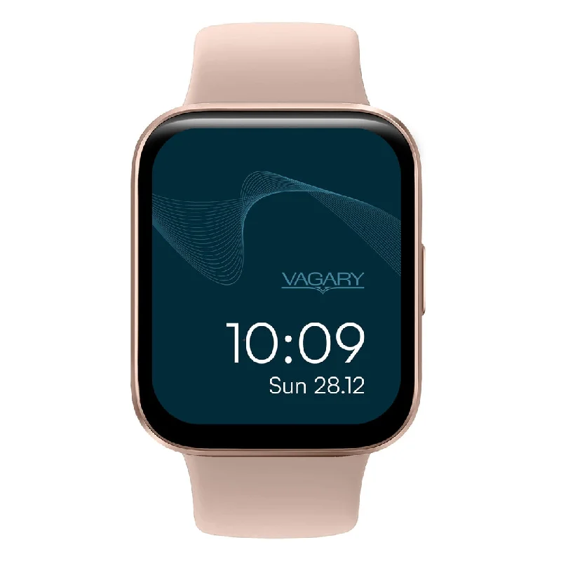 Women's Square Case Design Mechanical Watches-Smartwatch Vagary X03A-004VY rosa con microfono