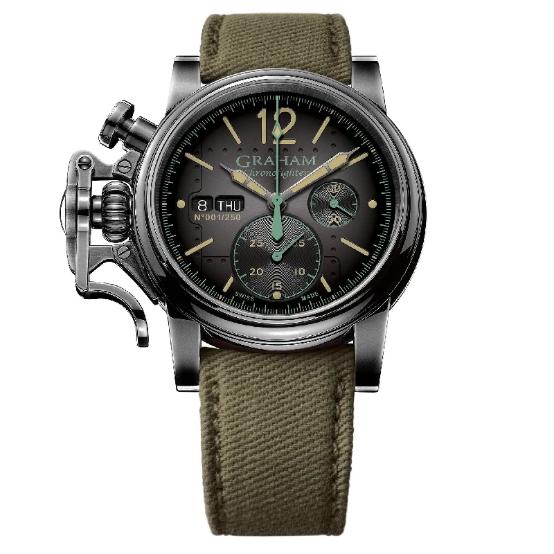 Men's Field Watches Compliance-Graham Green Chronofighter Vintage Ltd Watch 2CVAV.B17A Men's Field Watches Compliance-Graham Green Chronofighter Vintage Ltd Watch 2CVAV.B17A
