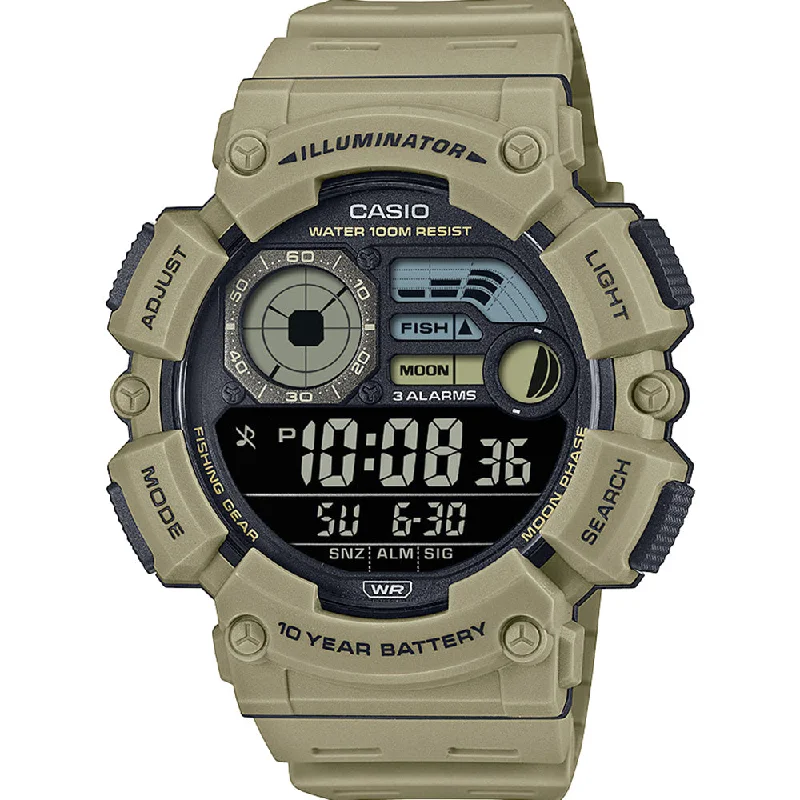 Mens Solar Powered Style Smart Watches-Casio WS1500H-5B Digital