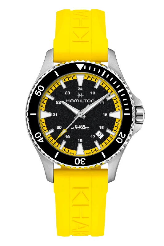 Men's Local Brand Design Dress Watches-Hamilton Khaki Navy Scuba Auto H82395332