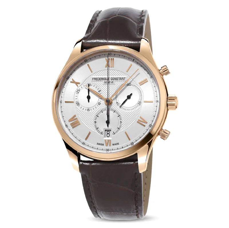 Men's Smart Design Men's Watches-Frederique Constant Watch Men's Classic Chronograph Rose Gold PVD FC-292MV5B4 Men's Smart Design Men's Watches-Frederique Constant Watch Men's Classic Chronograph Rose Gold PVD FC-292MV5B4