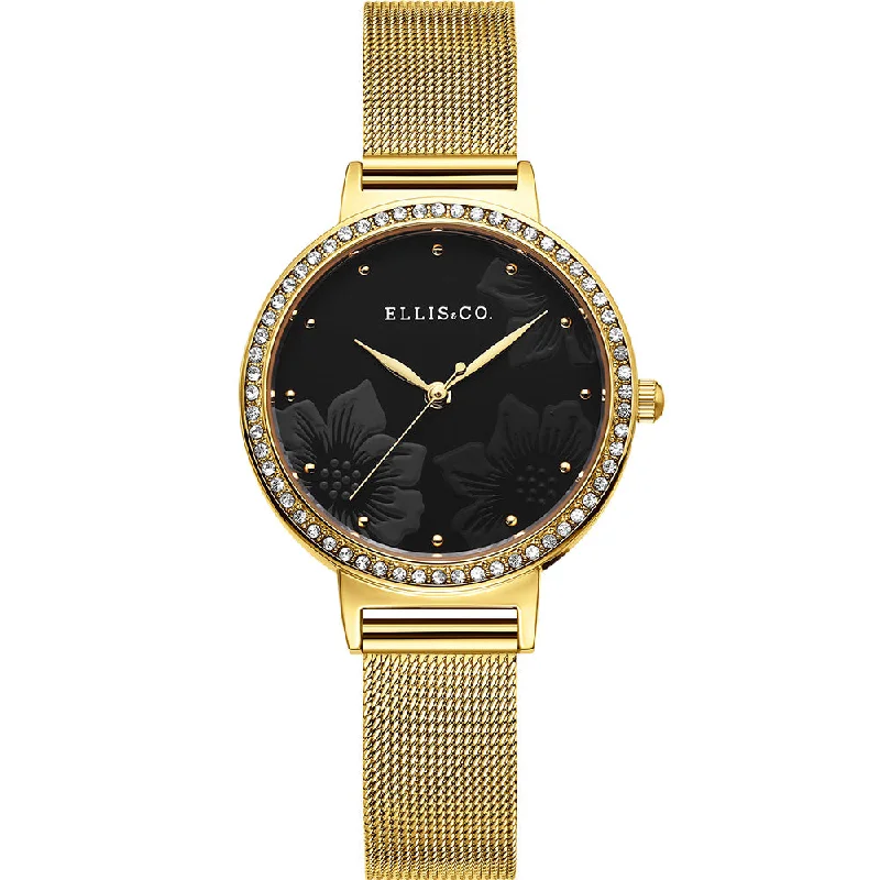 Women's Gold Dress Watches-Ellis & Co Safiya