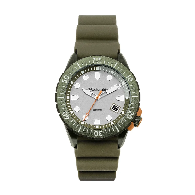 Unisex Swiss Made Watches-Columbia Green Pacific Outlander Watch CSC04-004