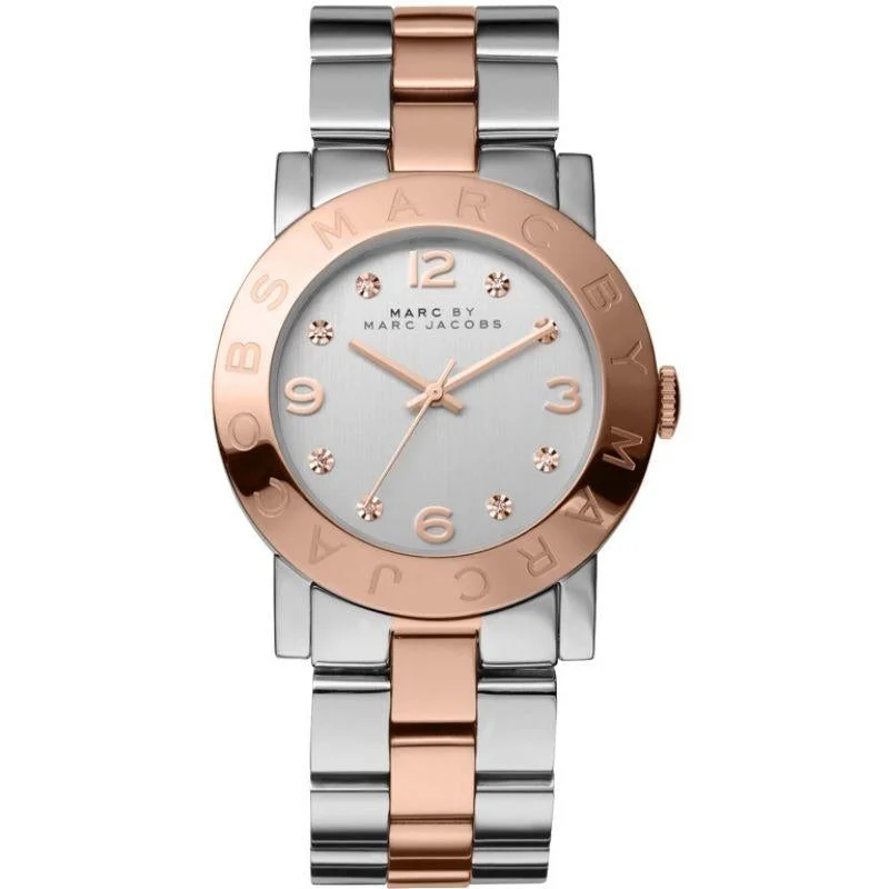 Men's Winter Dress Watches-Marc Jacobs MBM3194 Ladies AMY Rose Gold Watch