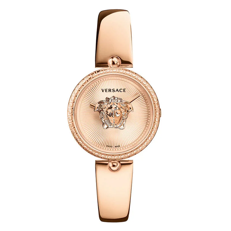 Men's Swiss Designer Edition-Versace Ladies Watch Palazzo Empire 34mm Rose Gold Band VECQ00718