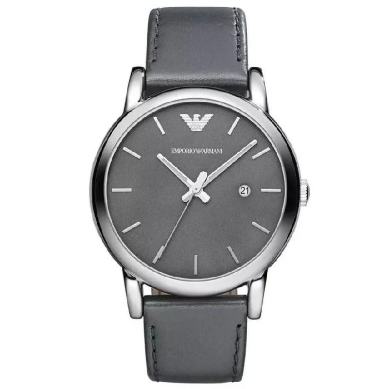 Men's Minimalist Style Men's Watches-Emporio Armani AR1730 Men's Classic Grey Watch Men's Minimalist Style Men's Watches-Emporio Armani AR1730 Men's Classic Grey Watch