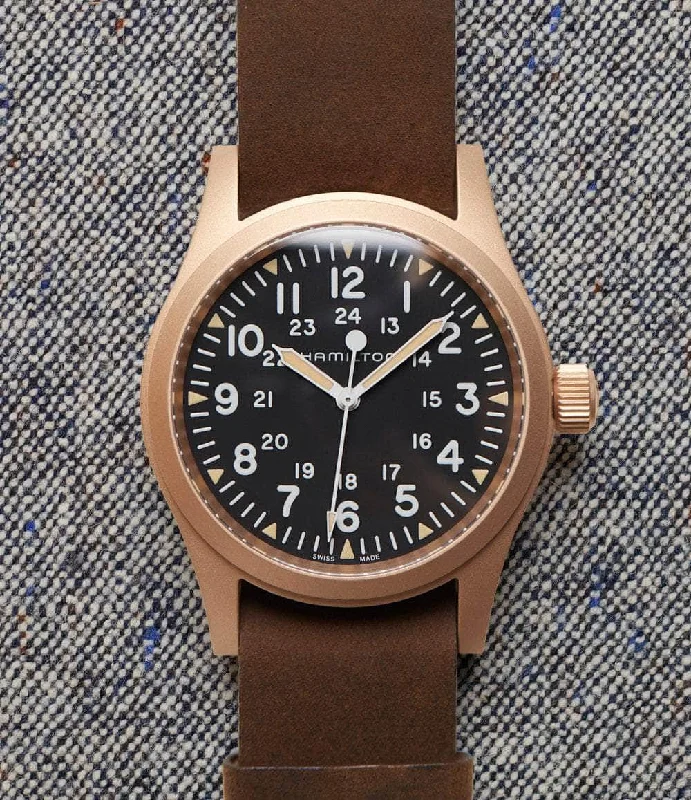Digital Watches for Men Online-Khaki Field Mechanical 38mm Bronze