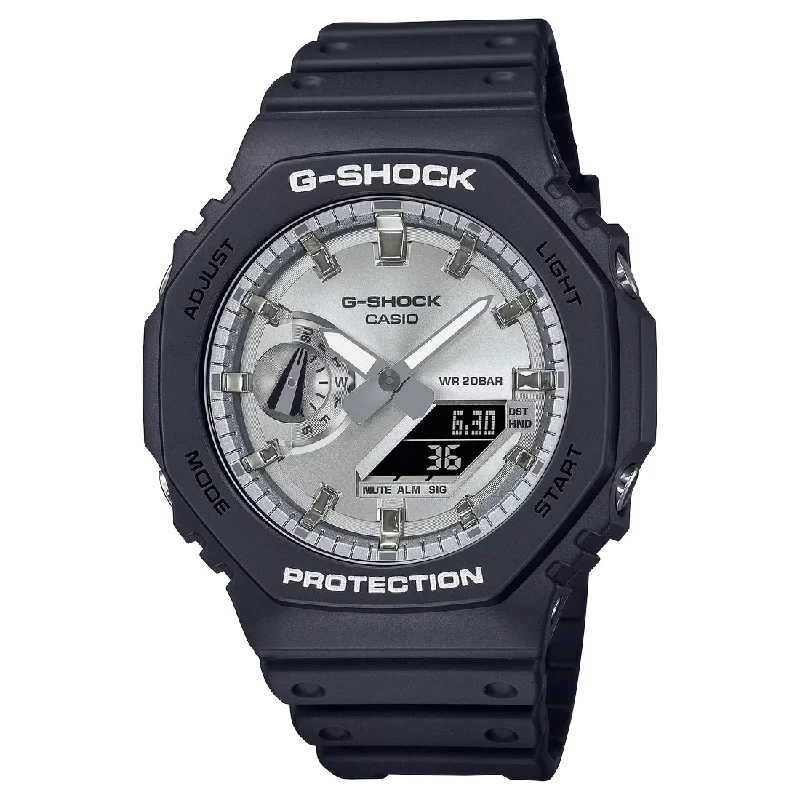 Men's Mechanical Movement Sports Watches-Orologio G-Shock GA-2100SB-1AER nero in resina e carbonio