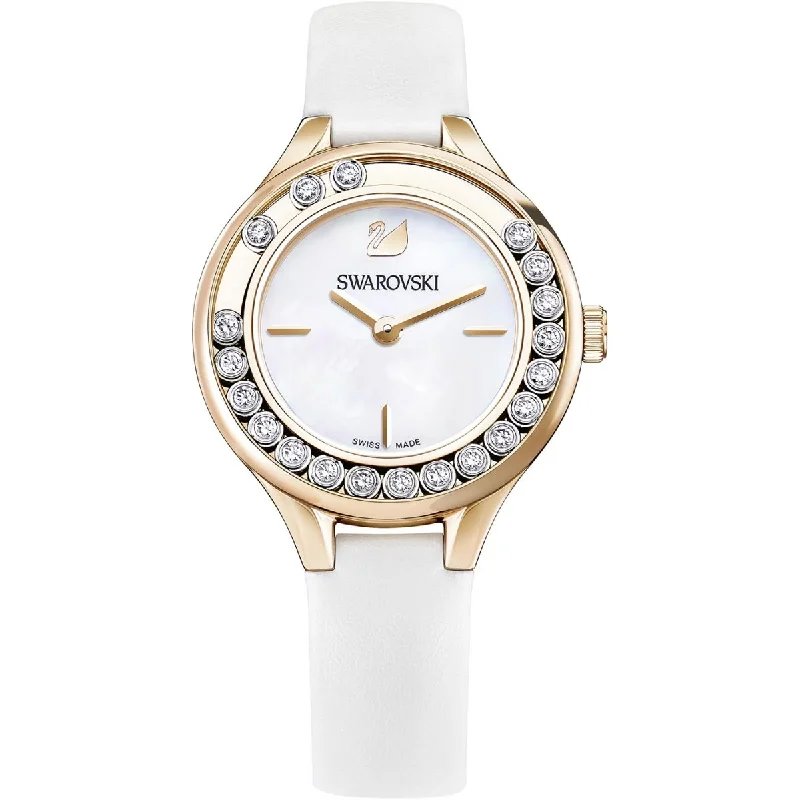 Men's Swiss Kinetic Edition-Swarovski Watch Lovely Crystals Rose Gold White 5242904