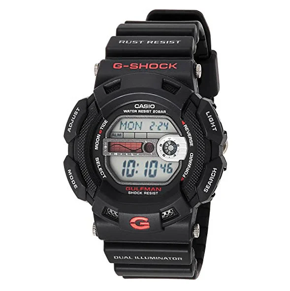 Men's International Brand Digital Watches-Casio G-Shock Watch Men's Master of G-Land "Gulfman" G-9100-1DR