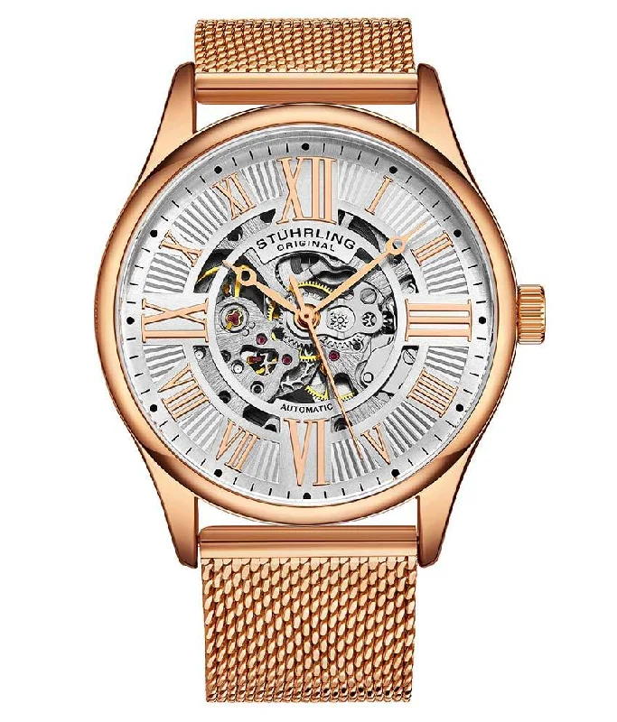 Silver Dial/Rose Case/Rose Bracelet