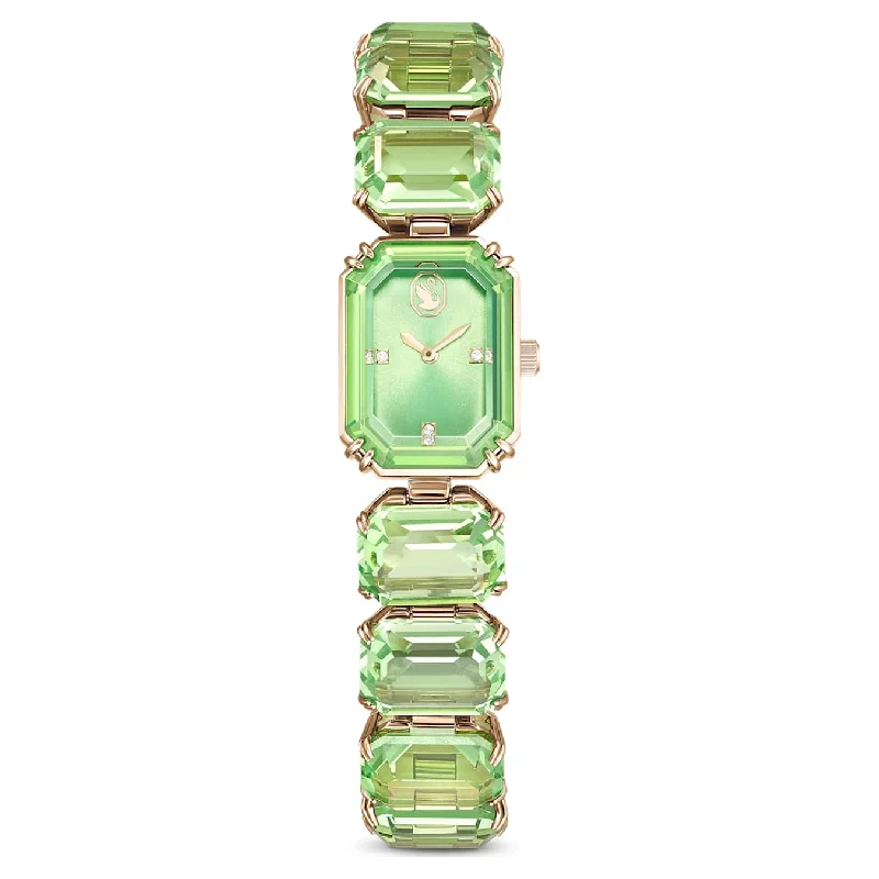 Men's Swiss Wedding Edition-Swarovski Octagon Cut Green Ladies Watch 5630834