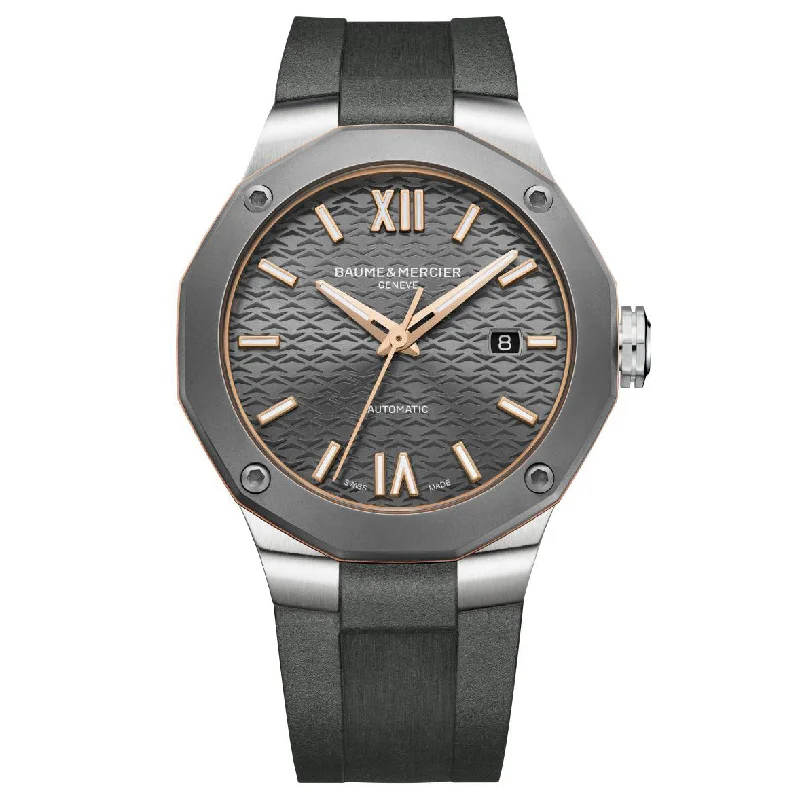 Men's Swiss Formal Event Edition-Baume & Mercier Riviera Auto Men's Grey Watch 10660 Men's Swiss Formal Event Edition-Baume & Mercier Riviera Auto Men's Grey Watch 10660