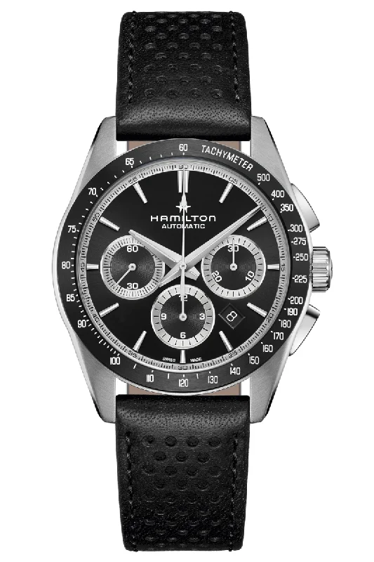 Men's Thin Case Dress Watches-Hamilton Jazzmaster Performer Auto Chrono H36606730