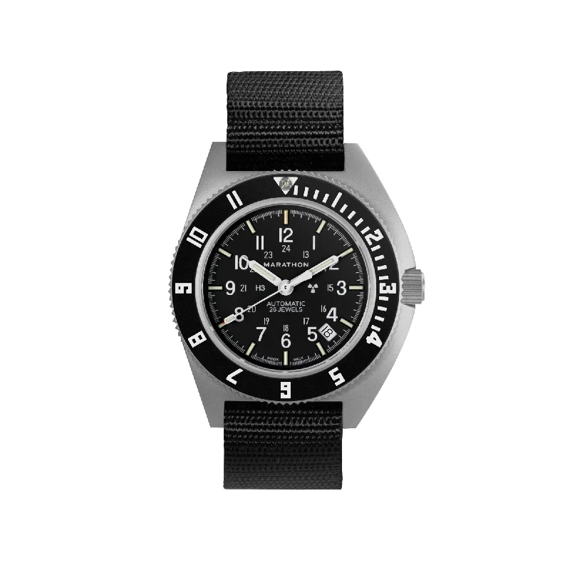 Men's Field Watches Round Case Edition-41mm Steel Navigator w/ Date Automatic (SSNAV-D AUTO) on Ballistic Nylon