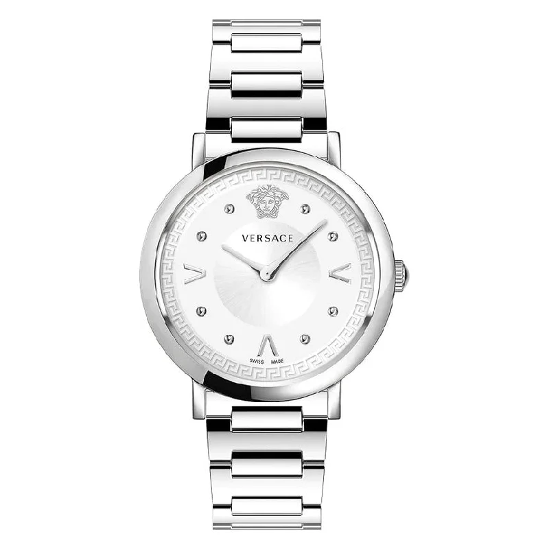 Men's Swiss Watch Store-Versace Ladies Watch Pop Chic White Bracelet VEVD00419