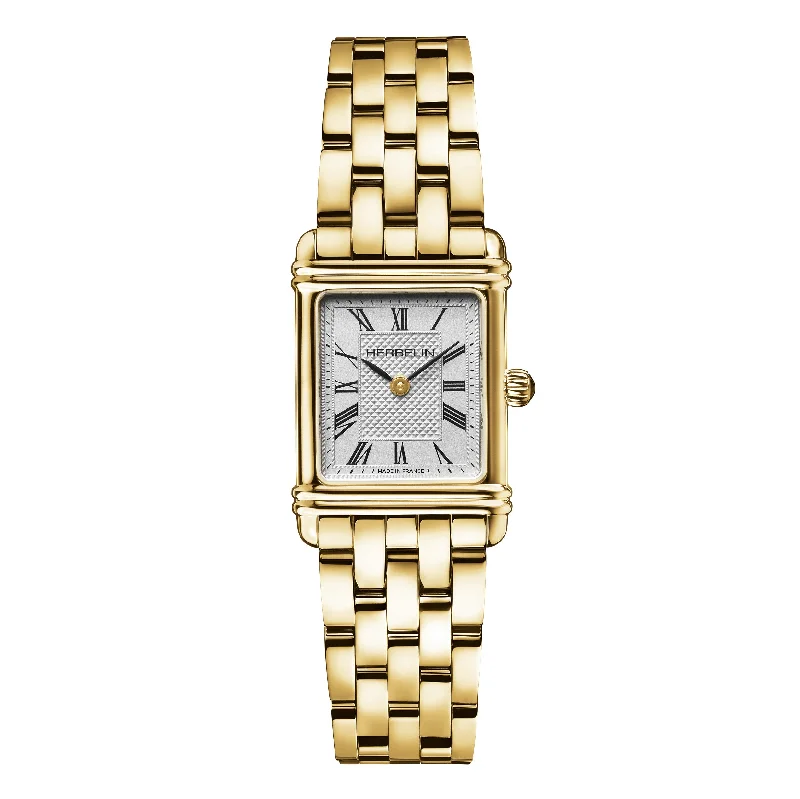 Men's Mechanical Movement Dress Watches-Herbelin Art Deco Ladies Gold Watch 17478BP08