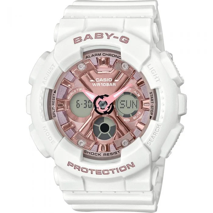 Mens Wedding Design Smart Watches-Baby-G BA-130-7A1DR
