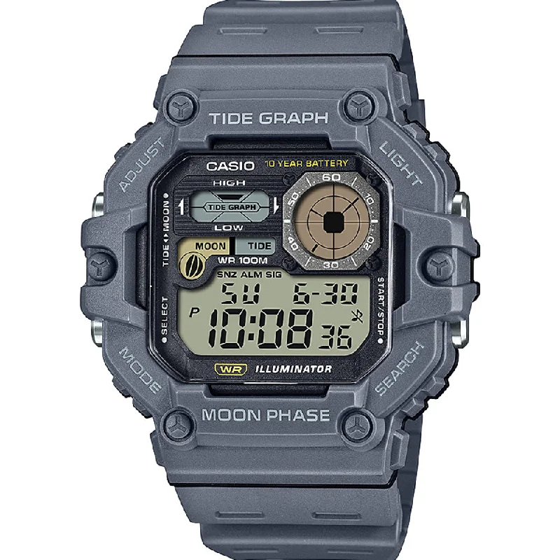 Men's Hybrid Design Sports Watches-Casio WS1700H-5A Tide Graph Digital