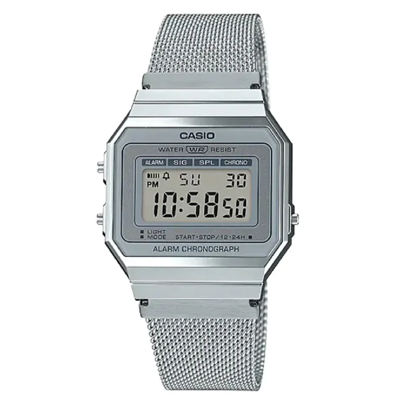 Men's Quartz Classic Watches-Casio Watch Digital Vintage Classic Milanese A700WM-7ADF