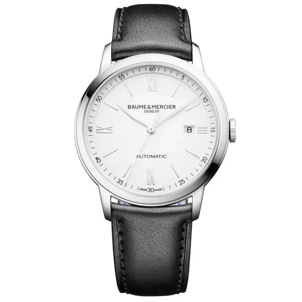 Men's Swiss Watch Maintenance-Baume & Mercier Men's Black Classima Watch 10332