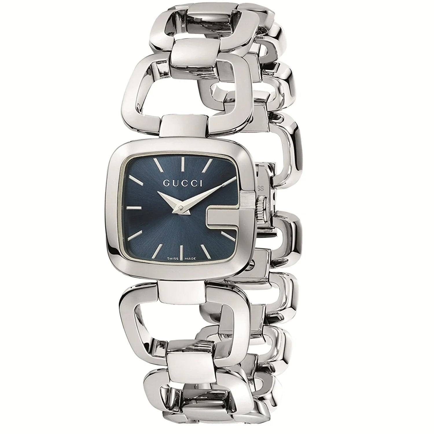 Men's Swiss Watch Collection-Gucci YA125508 Ladies G-Gucci Blue Watch