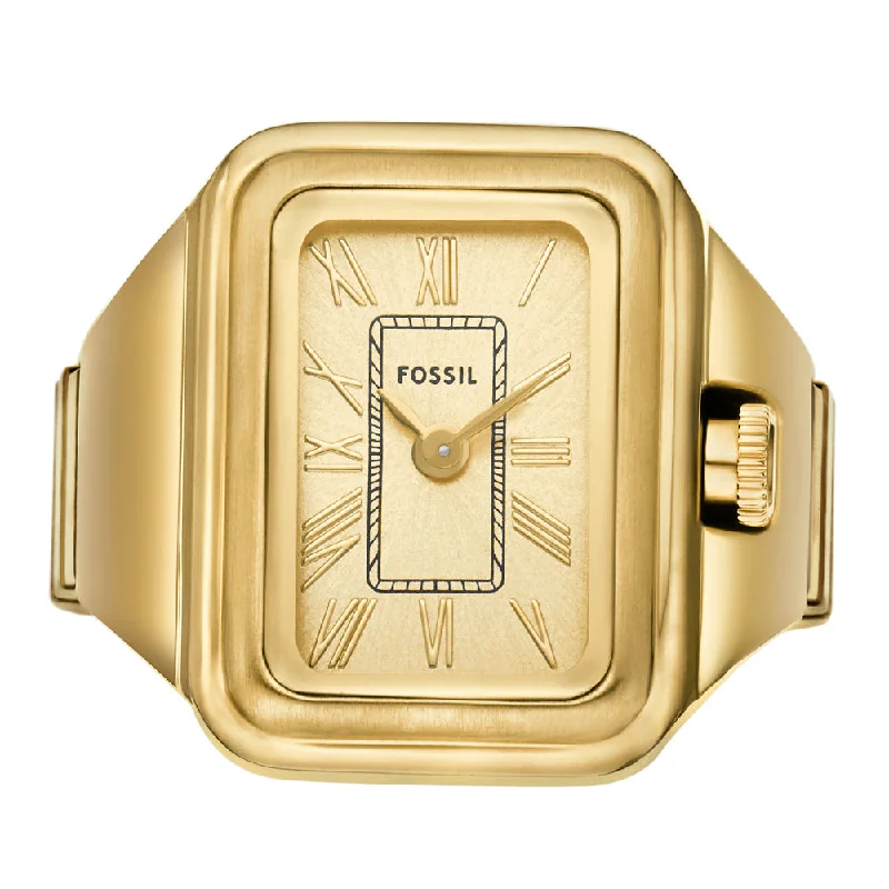 Women's Minimalist Dress Watches-Fossil Raquel ES5343 Watch Ring