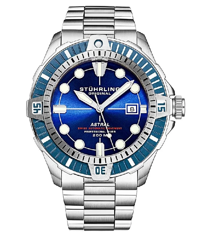 Men's Dive Watches with Built-In GPS -Swiss Automatic Astral 1005 45mm Watch