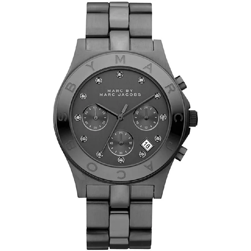 Men's Occasional Dress Watches-Marc Jacobs MBM3103 Ladies Blade Black Watch