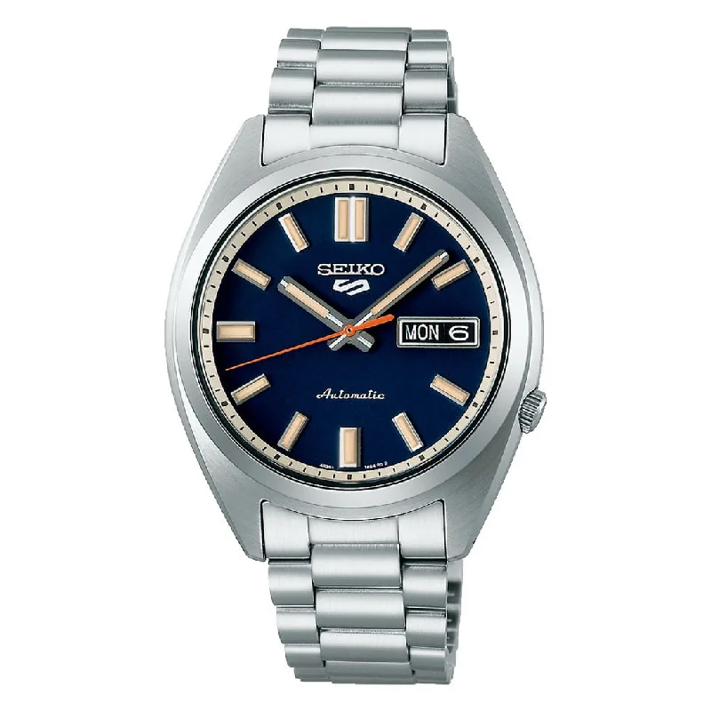 Women's Engraved Design Mechanical Watches-Orologio Seiko 5 Sports SRPK87K1 classic series blu riedizione SNXS Women's Engraved Design Mechanical Watches-Orologio Seiko 5 Sports SRPK87K1 classic series blu riedizione SNXS