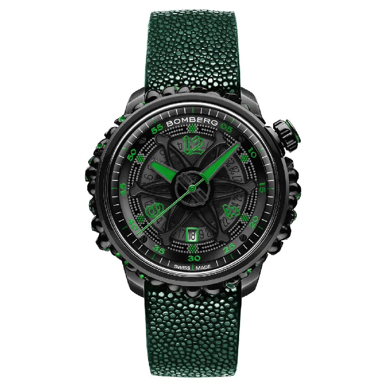 Men's Swiss Handmade Edition-Bomberg Watch BB-01 Automatic Green Catacomb Limited Edition CT43APBA.25-3.11